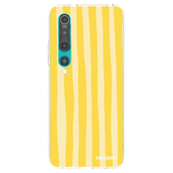 Picasee Xiaomi Mi 10 Hülle - Transparentes Silikon - Lines lemon