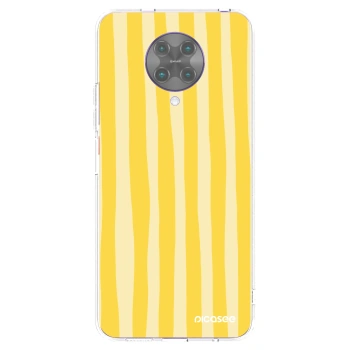 Picasee Xiaomi Poco F2 Pro Hülle - Transparentes Silikon - Lines lemon