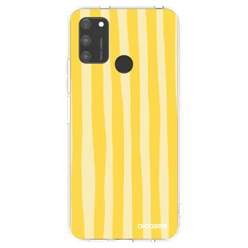 Hülle für Honor 9A - Lines lemon