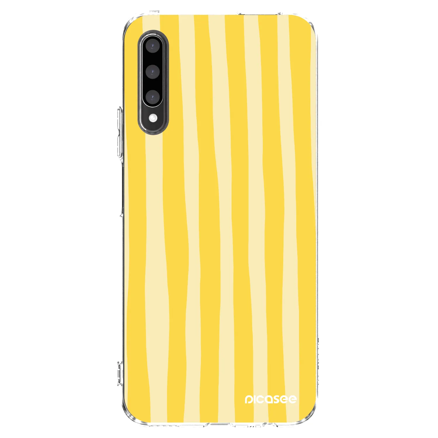 Picasee Honor 9X Pro Hülle - Transparentes Silikon - Lines lemon