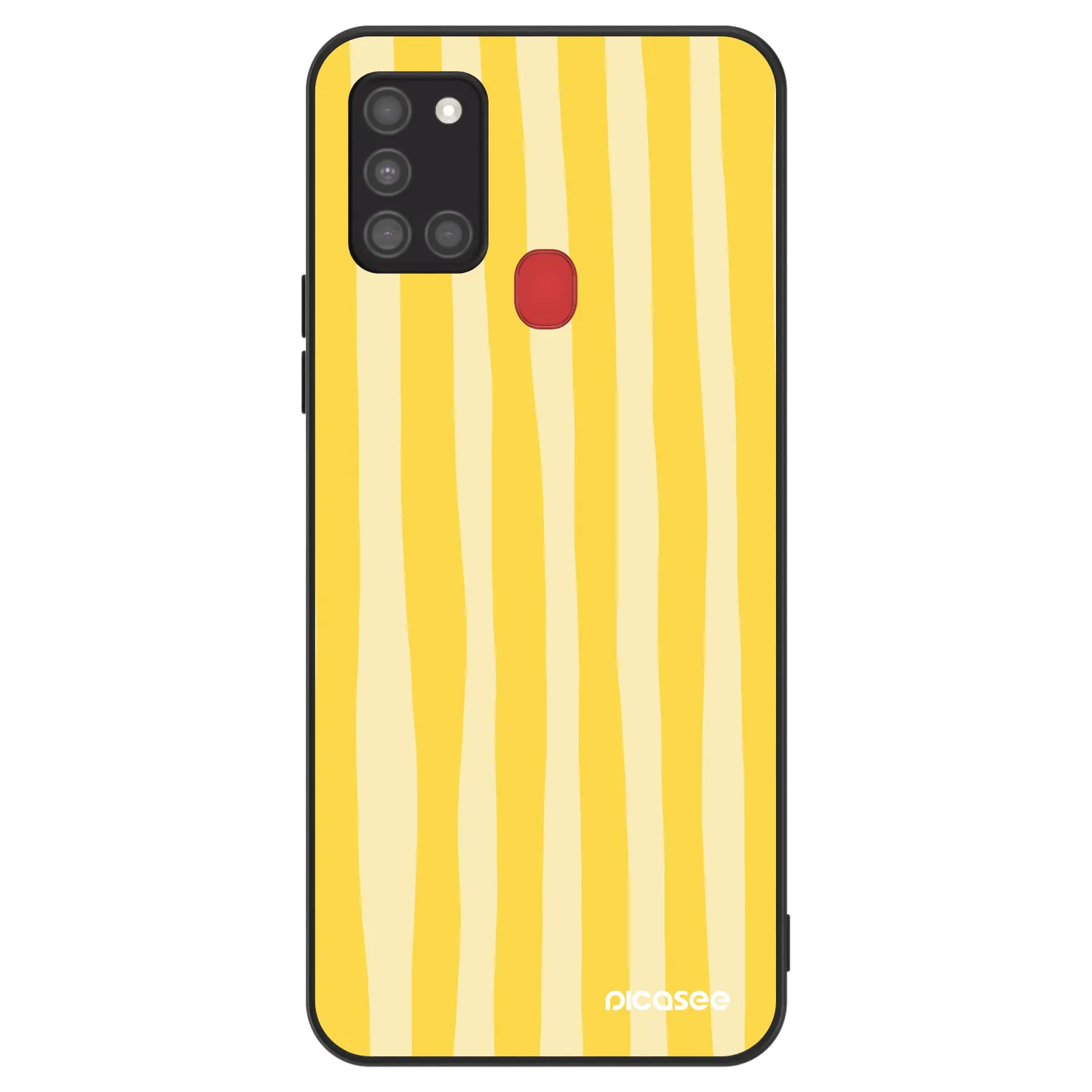 Picasee ULTIMATE CASE für Samsung Galaxy A21s - Lines lemon