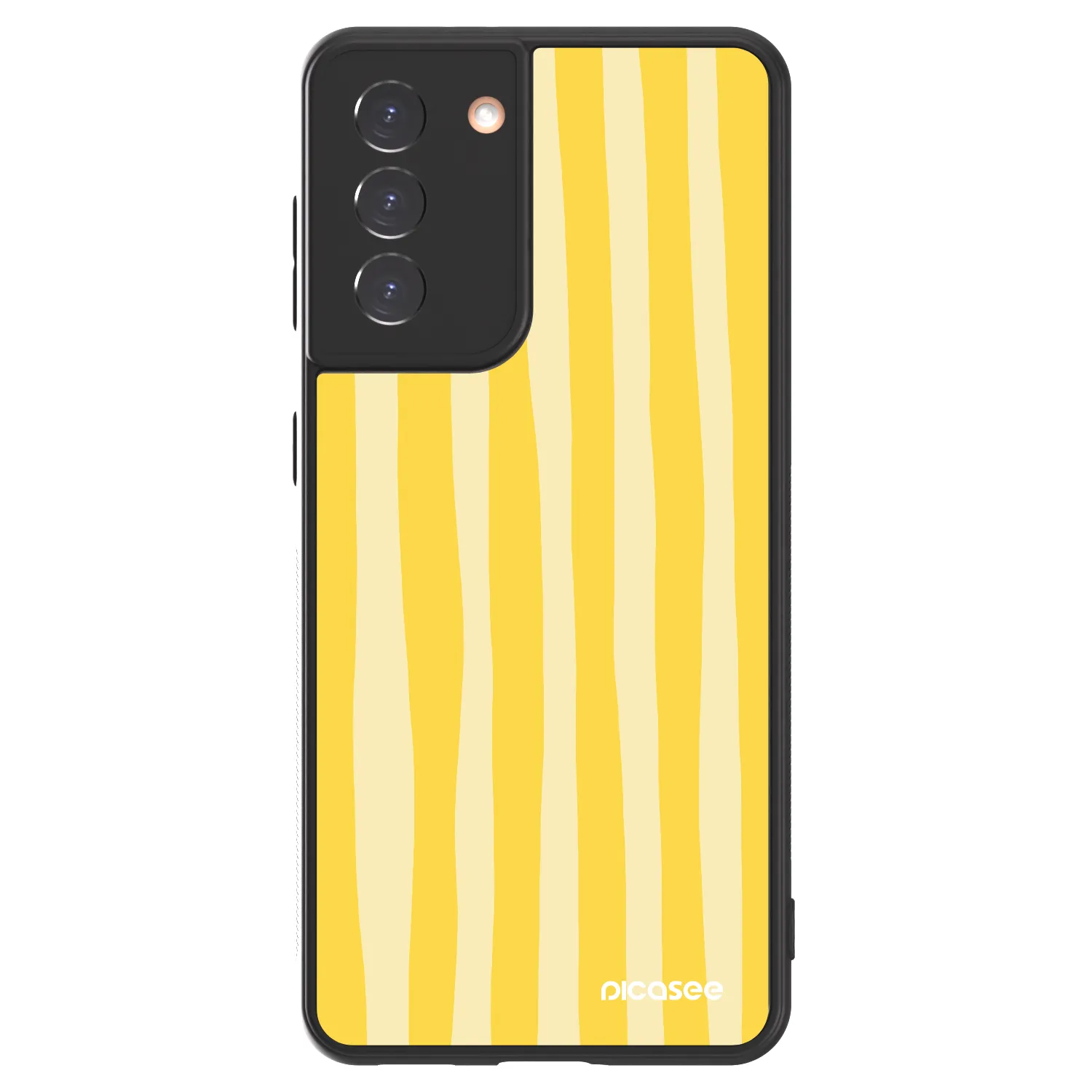 Picasee ULTIMATE CASE für Samsung Galaxy S21 5G G991B - Lines lemon