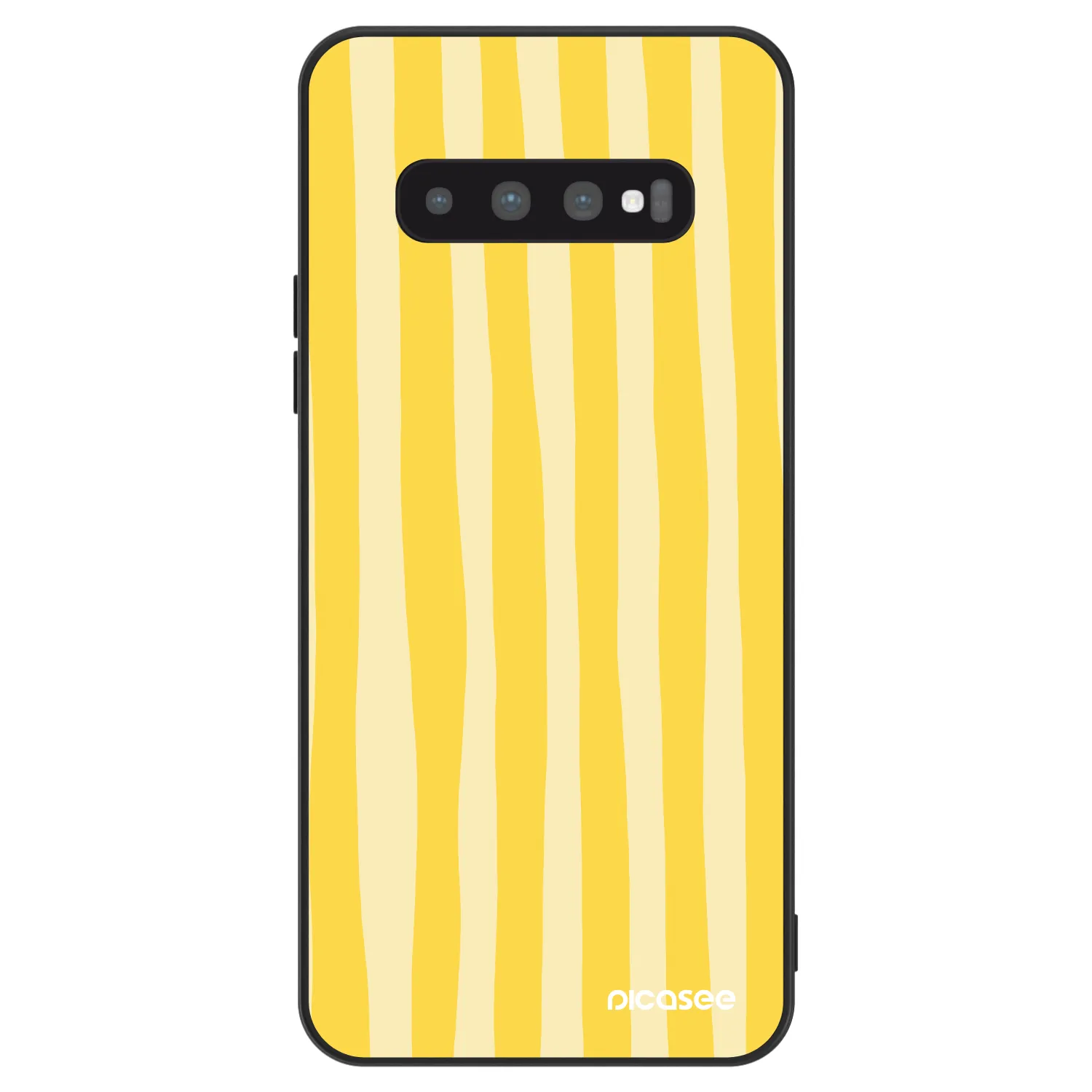 Picasee ULTIMATE CASE für Samsung Galaxy S10 G973 - Lines lemon