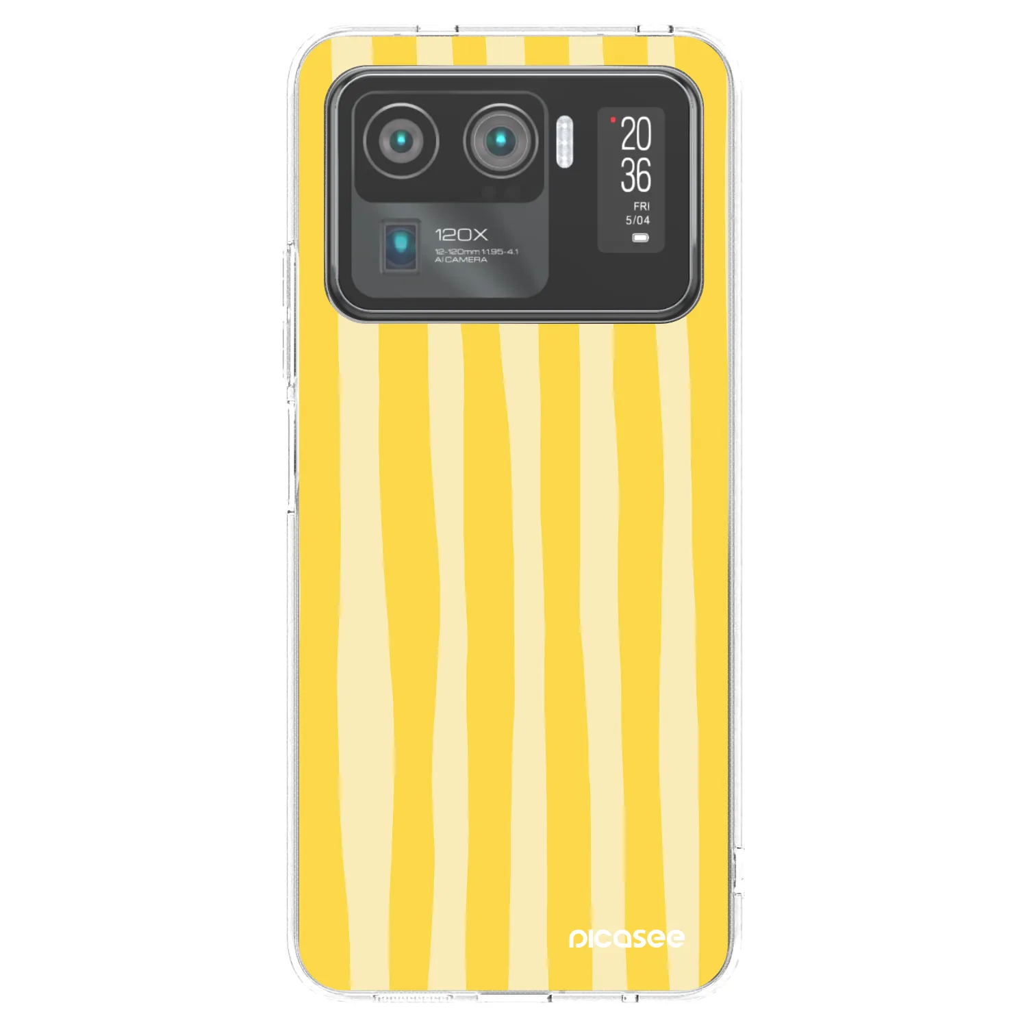 Picasee Xiaomi Mi 11 Ultra Hülle - Transparentes Silikon - Lines lemon