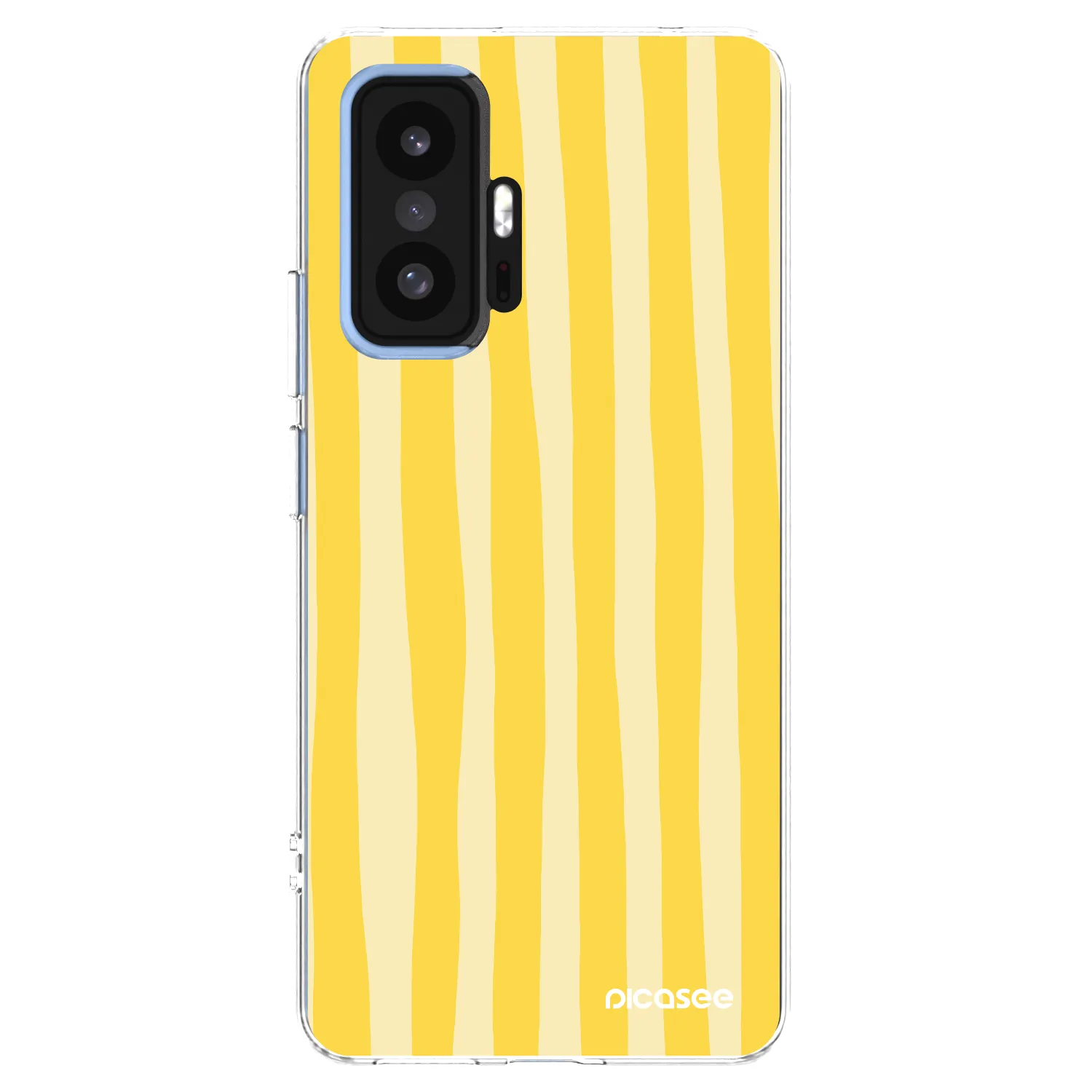 Picasee Xiaomi 11T Pro Hülle - Transparentes Silikon - Lines lemon