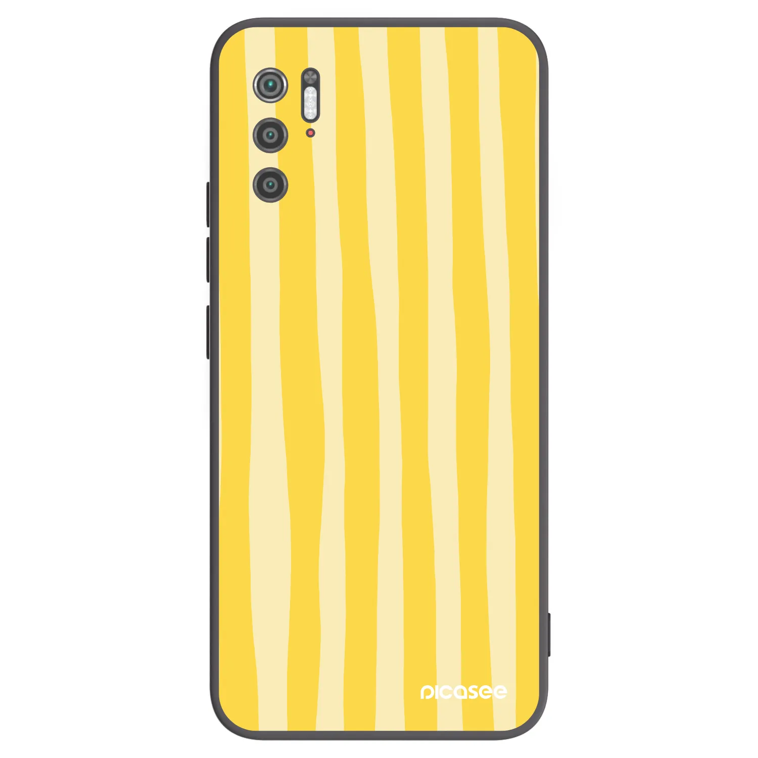 Picasee Xiaomi Poco M3 Pro 5G Hülle - Schwarzes Silikon - Lines lemon