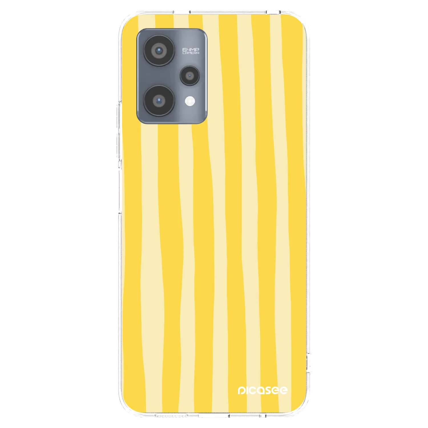 Picasee Realme 9 Pro 5G Hülle - Transparentes Silikon - Lines lemon