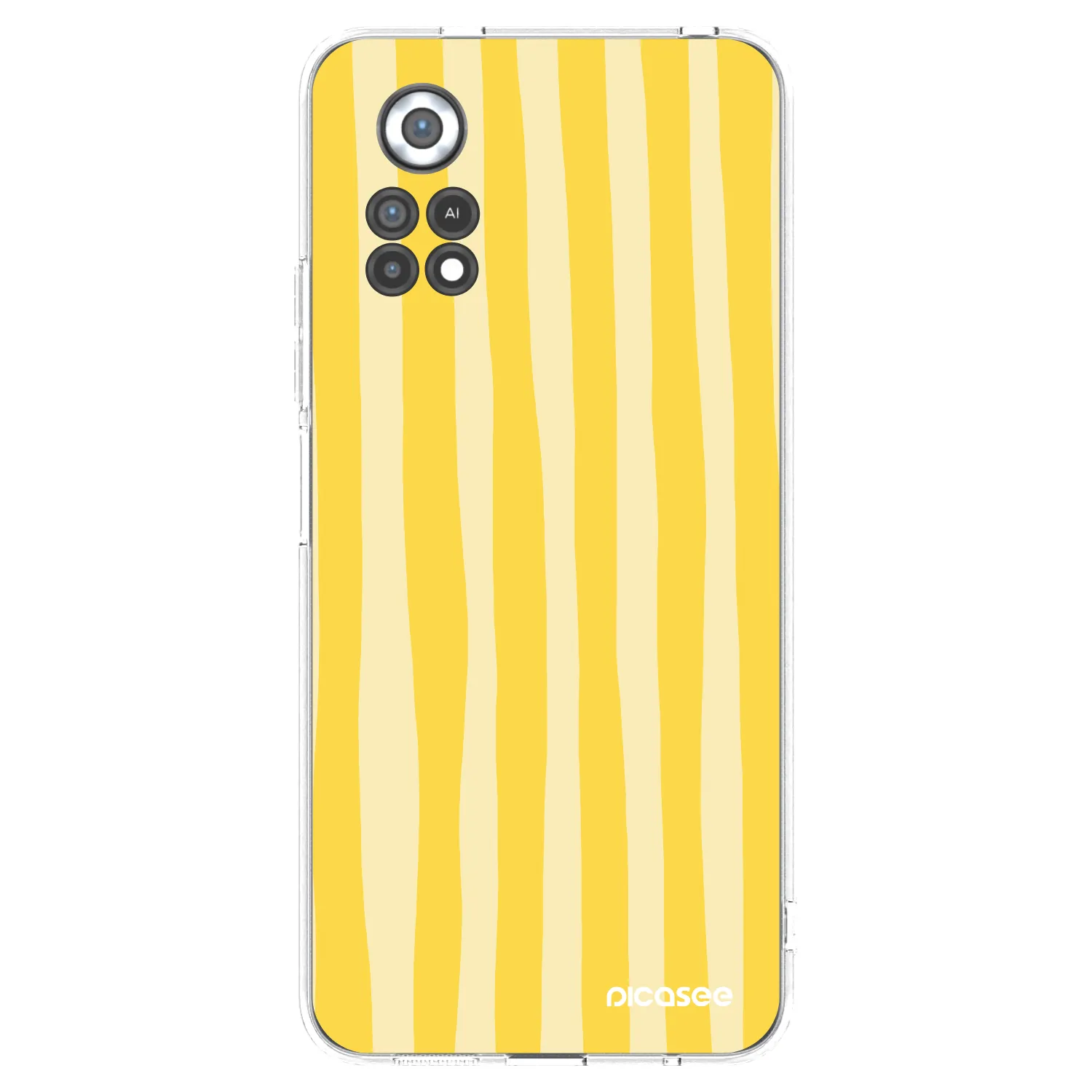 Picasee Xiaomi Poco X4 Pro 5G Hülle - Transparentes Silikon - Lines lemon