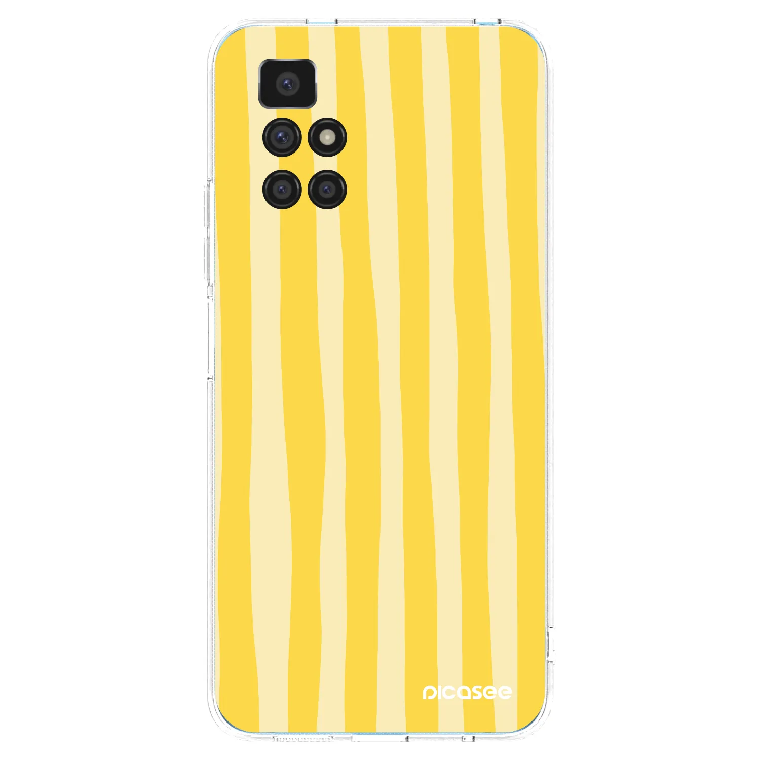 Picasee Xiaomi Redmi 10 (2022) Hülle - Transparentes Silikon - Lines lemon