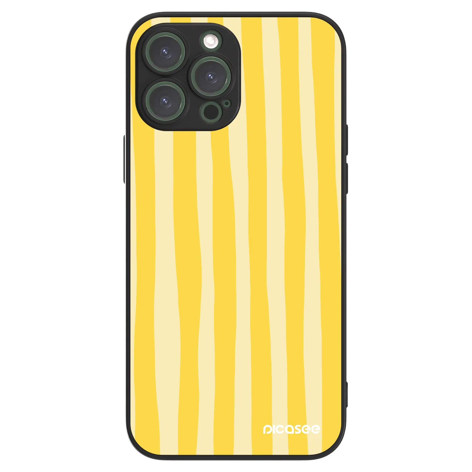 Picasee ULTIMATE CASE MagSafe für Apple iPhone 13 Pro Max - Lines lemon