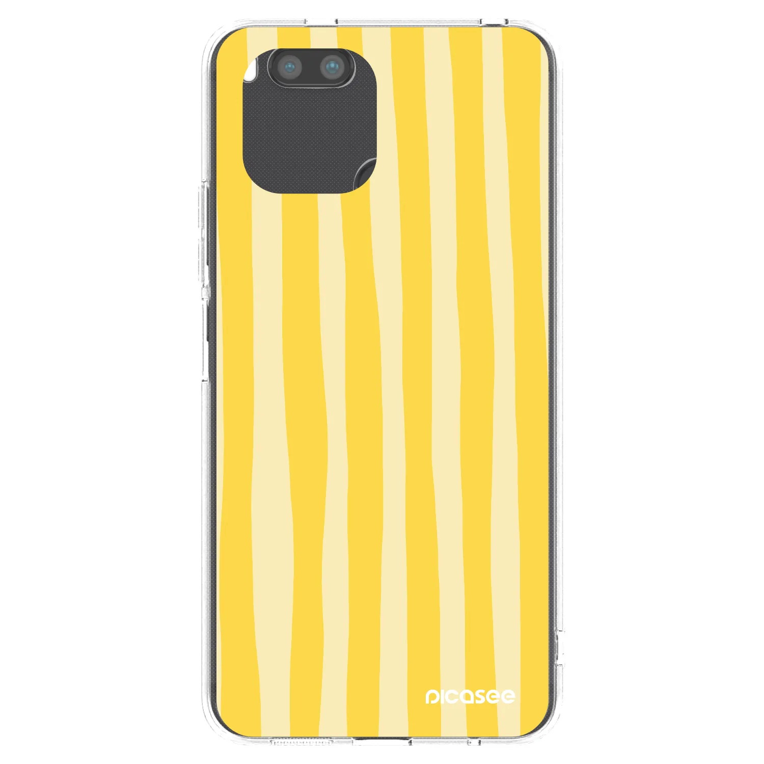 Picasee Xiaomi Redmi A1 Hülle - Transparentes Silikon - Lines lemon