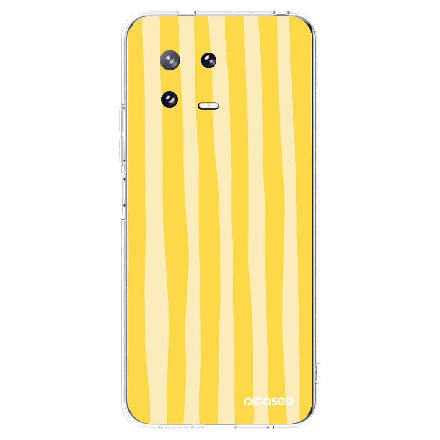 Picasee Xiaomi 13 Pro Hülle - Transparentes Silikon - Lines lemon