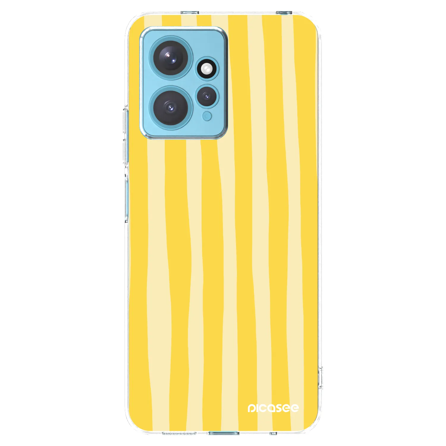 Picasee Xiaomi Redmi Note 12 4G Hülle - Transparentes Silikon - Lines lemon
