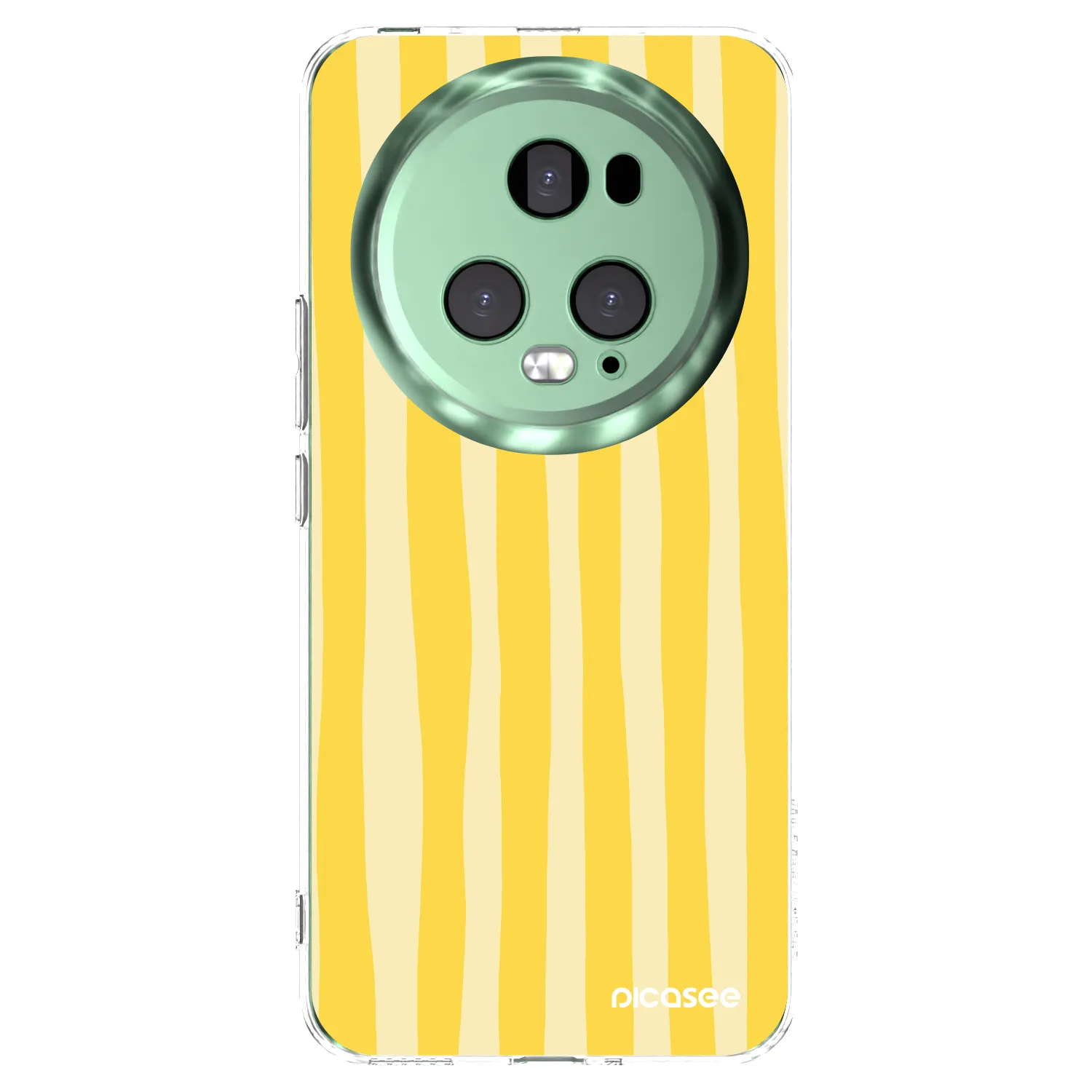 Picasee Honor Magic5 Pro Hülle - Transparentes Silikon - Lines lemon