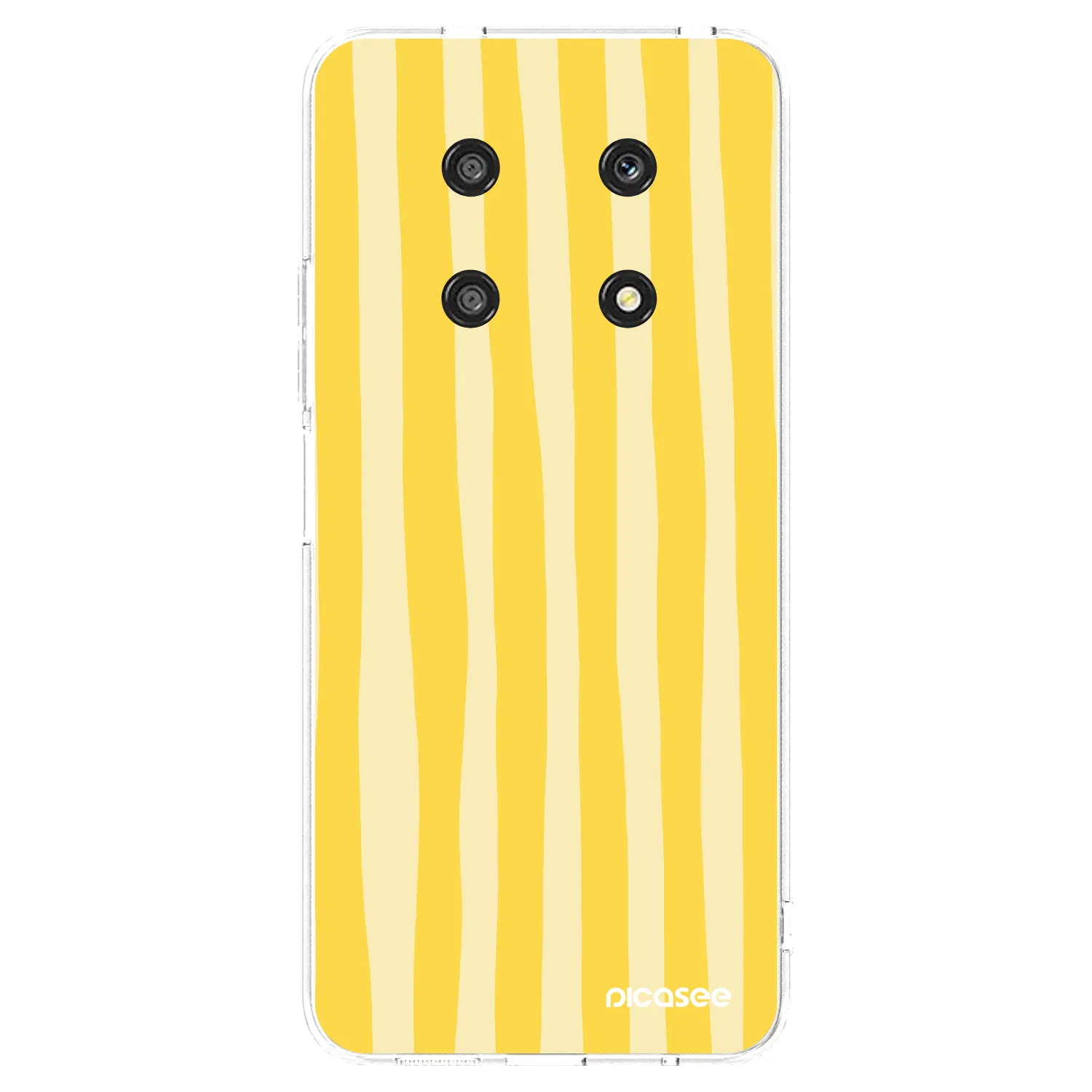 Picasee Honor Magic4 Lite 5G Hülle - Transparentes Silikon - Lines lemon