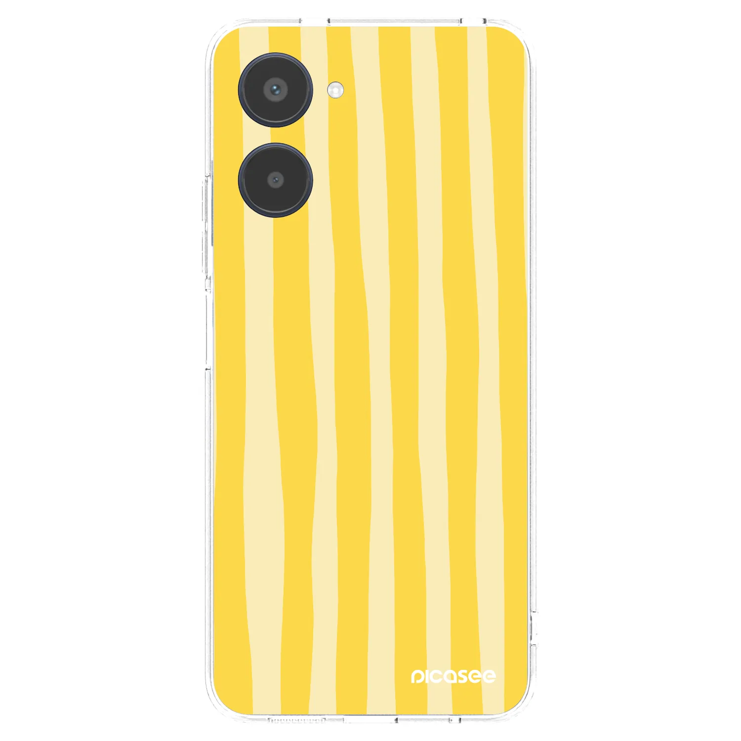 Picasee Realme 10 4G Hülle - Transparentes Silikon - Lines lemon
