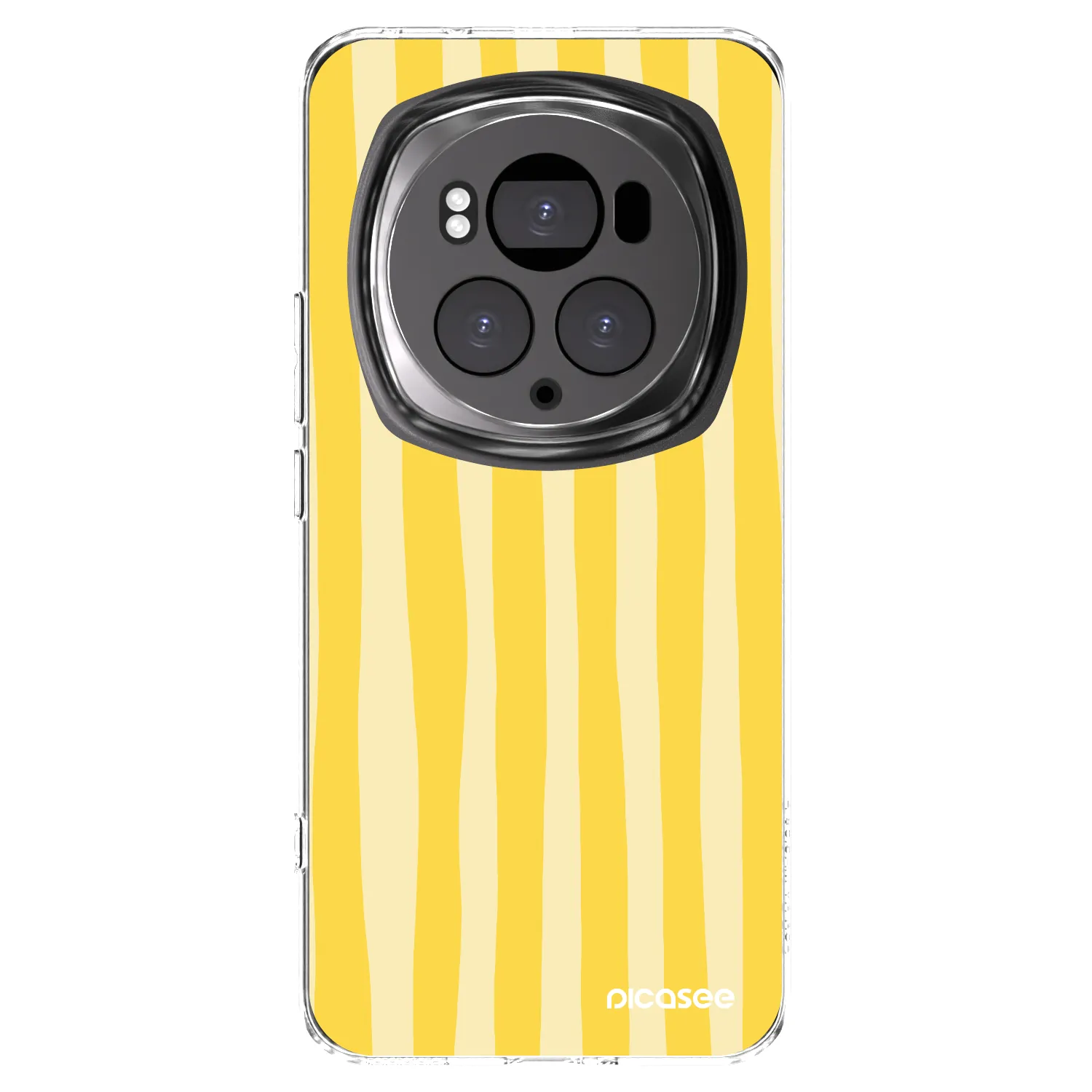 Picasee Honor Magic6 Pro Hülle - Transparentes Silikon - Lines lemon