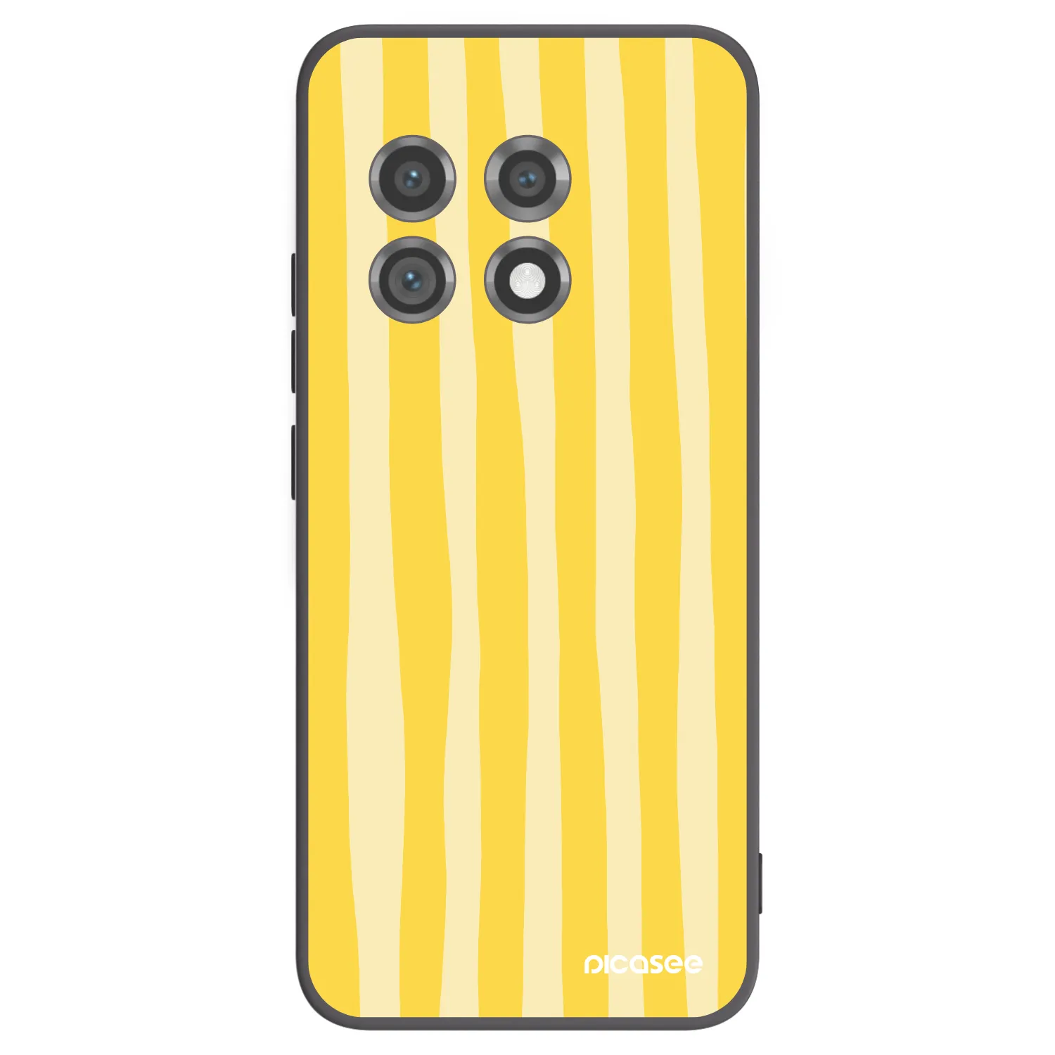 Picasee OnePlus 11 5G Hülle - Schwarzes Silikon - Lines lemon