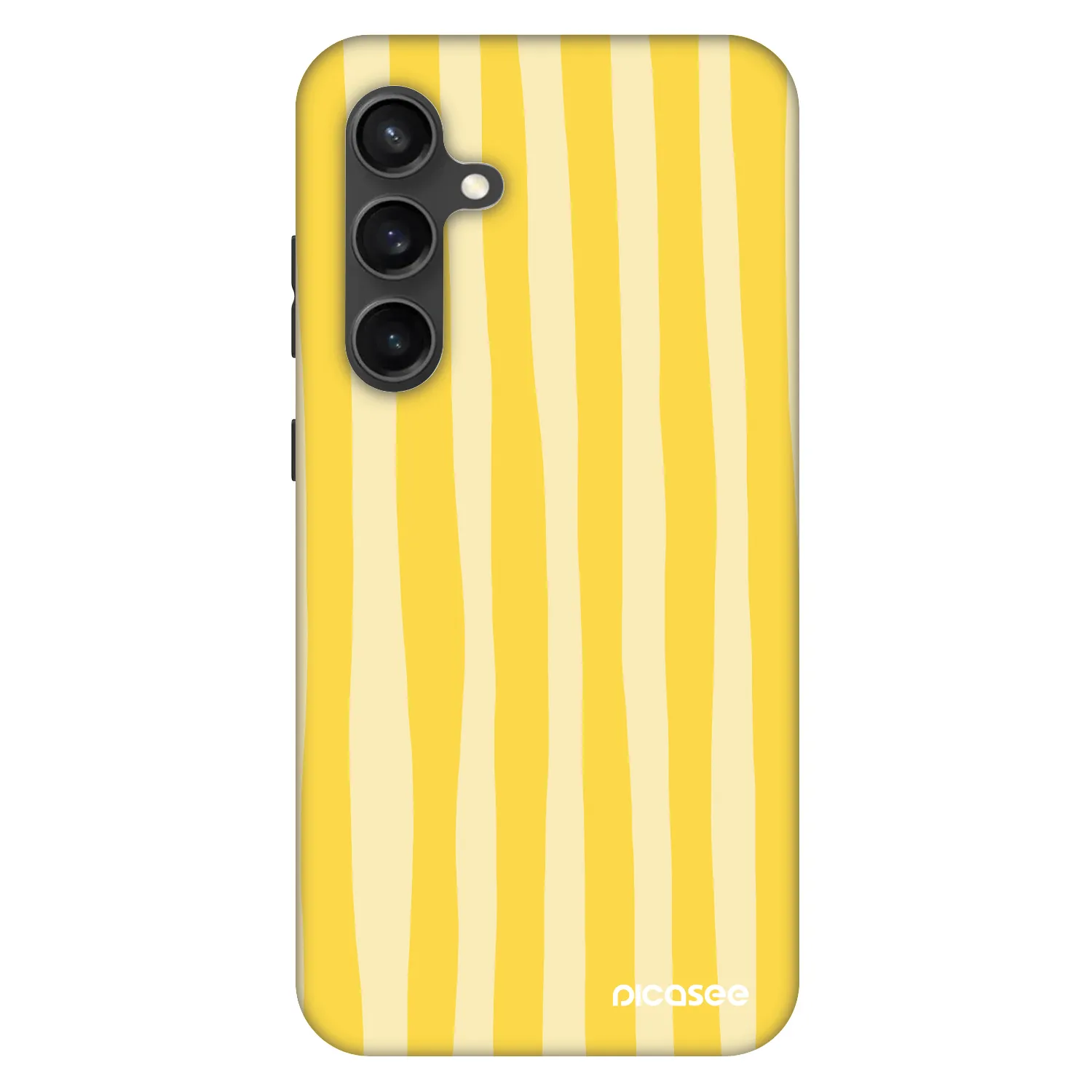 Picasee Fashion Case für Samsung Galaxy S24 FE S721B - Lines lemon