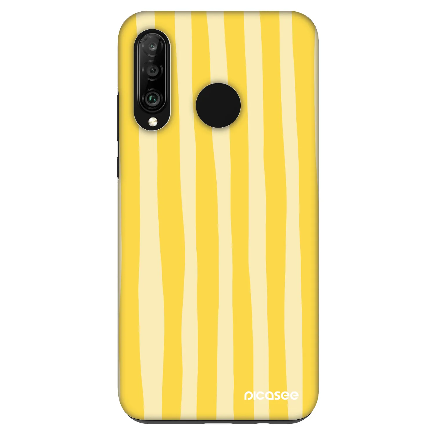 Picasee Fashion Case für Huawei P30 Lite - Lines lemon