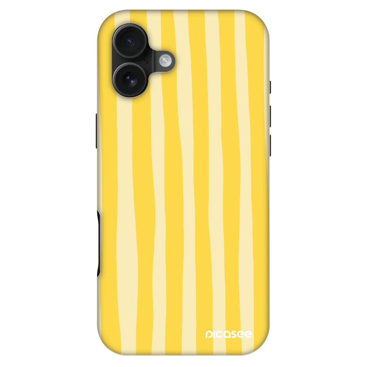 Picasee Fashion Case MagSafe für Apple iPhone 16 Plus - Lines lemon