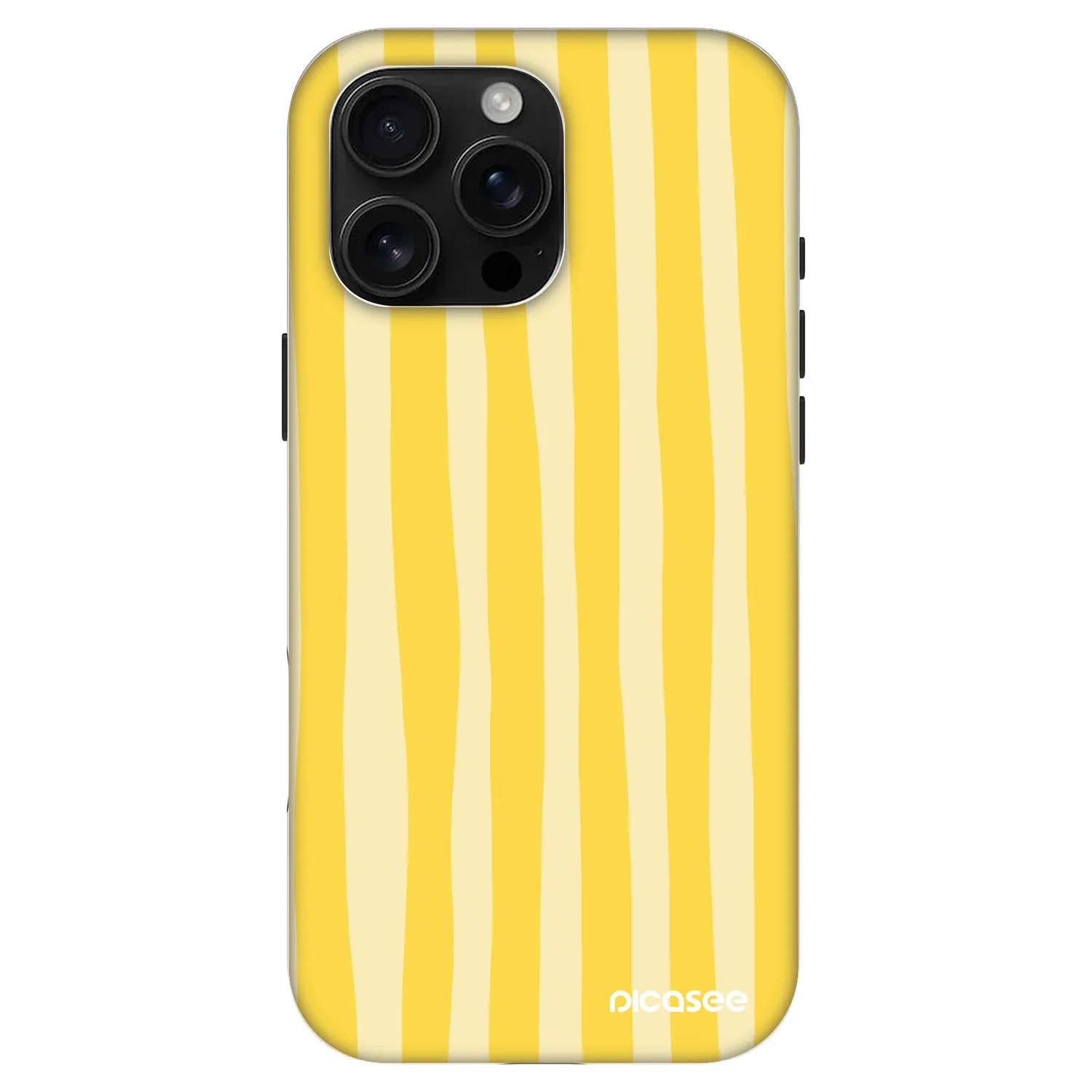 Picasee Fashion Case MagSafe für Apple iPhone 16 Pro Max - Lines lemon