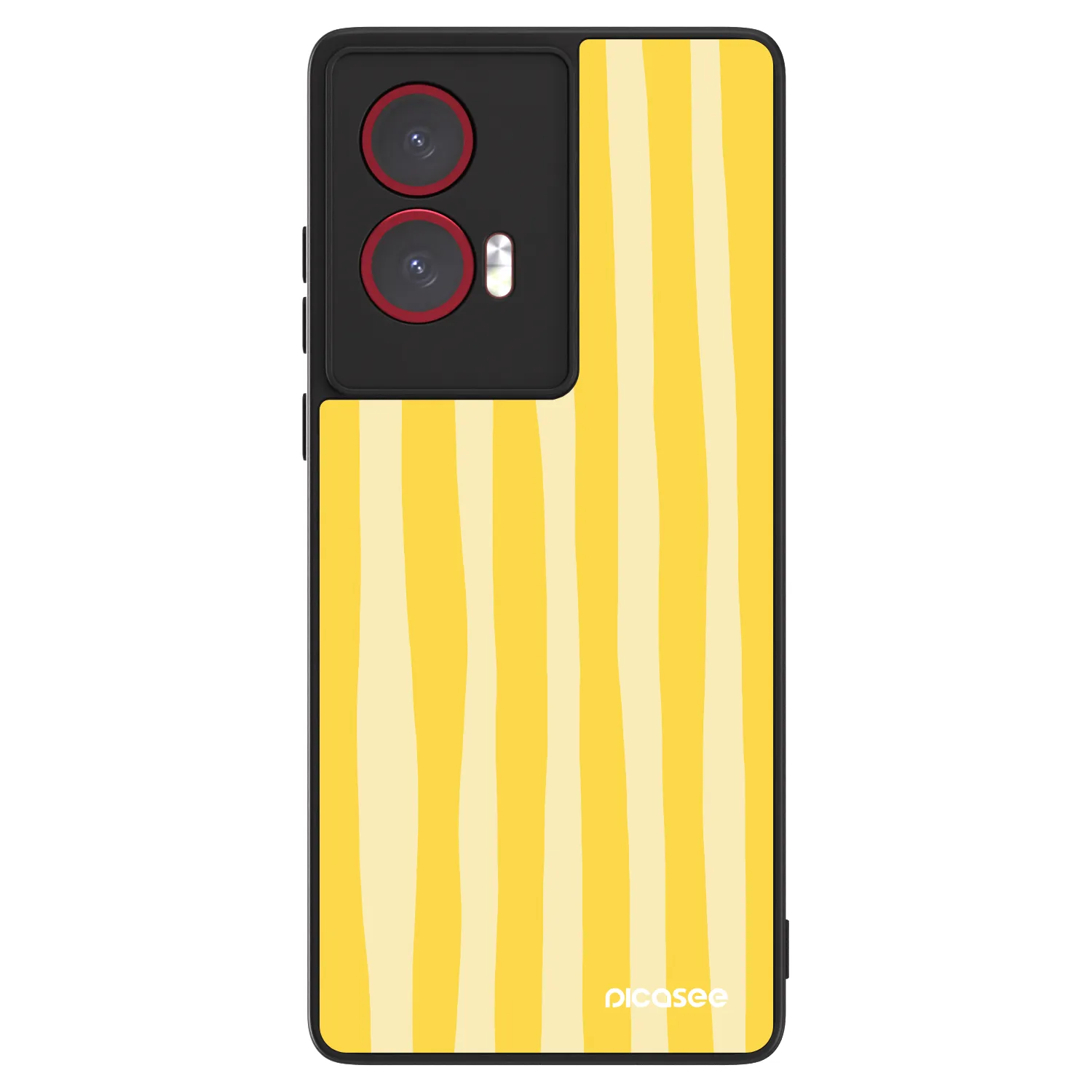 Picasee ULTIMATE CASE für Motorola Edge 50 Fusion - Lines lemon