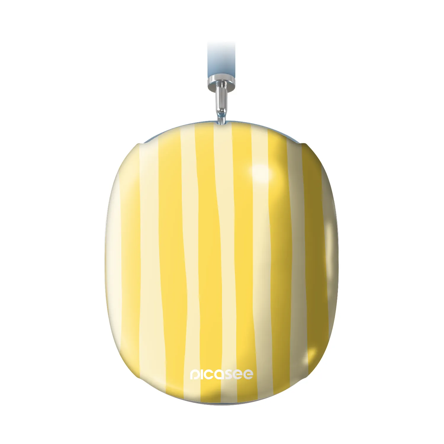 Picasee Obal pro Apple AirPods Max - Lines lemon