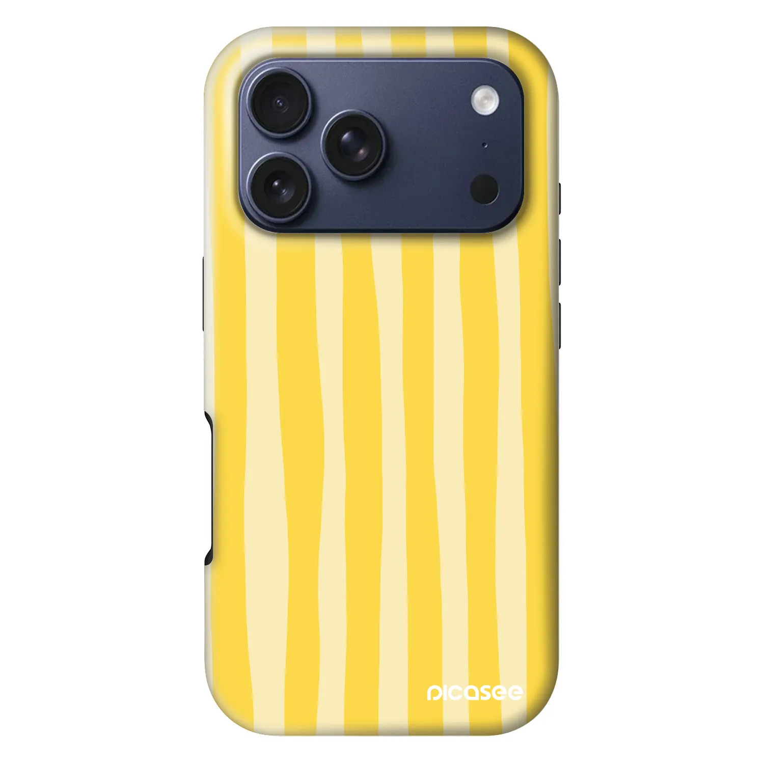 Picasee Fashion Case MagSafe für Apple iPhone 18 Pro - Lines lemon