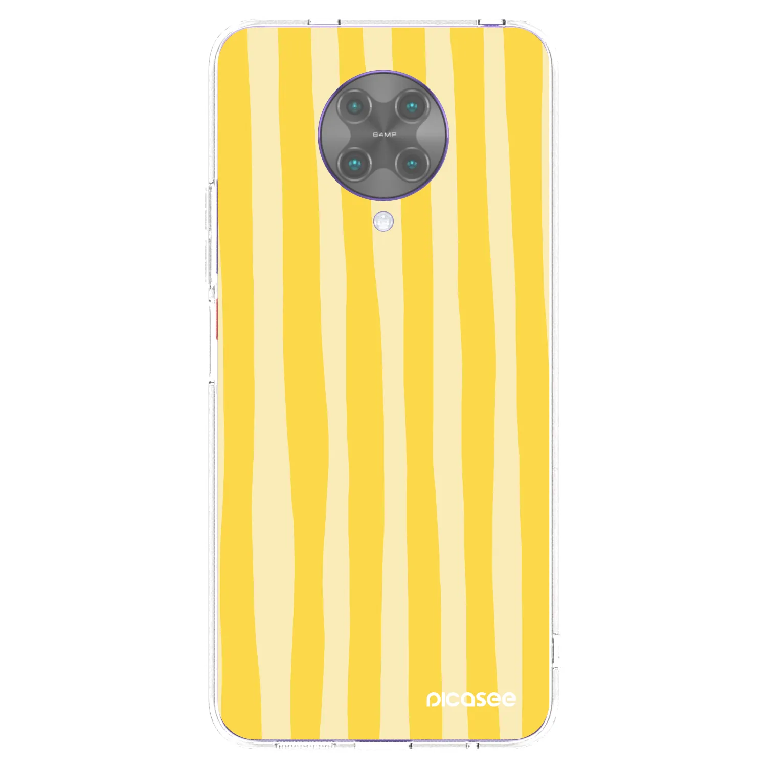 Picasee Xiaomi Poco F2 Pro Hülle - Transparentes Silikon - Lines lemon