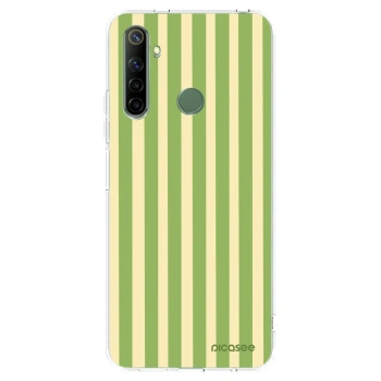 Picasee Realme 6i Hülle - Transparentes Silikon - Lines Matcha