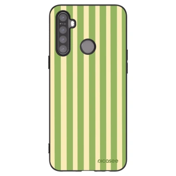 Picasee Realme 6i Hülle - Schwarzes Silikon - Lines Matcha