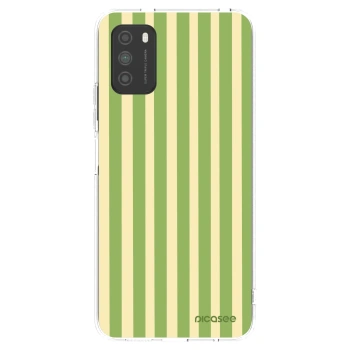 Picasee Xiaomi Poco M3 Hülle - Transparentes Silikon - Lines Matcha