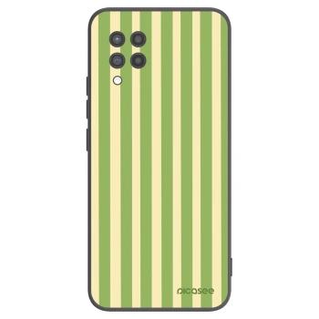 Picasee Samsung Galaxy A42 A426B Hülle - Schwarzes Silikon - Lines Matcha