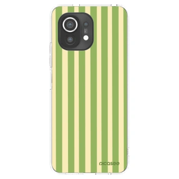 Picasee Xiaomi Mi 11 Hülle - Transparentes Silikon - Lines Matcha