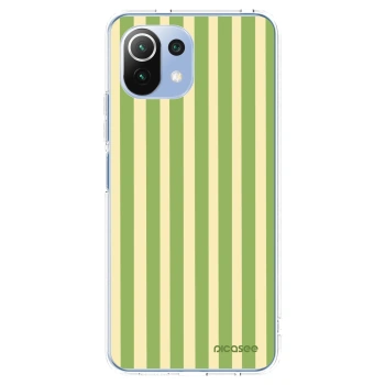 Picasee Xiaomi Mi 11 Lite Hülle - Transparentes Silikon - Lines Matcha