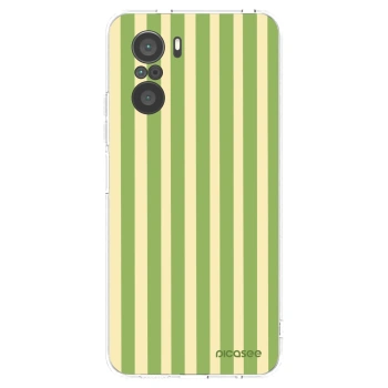 Picasee Xiaomi Poco F3 Hülle - Transparentes Silikon - Lines Matcha