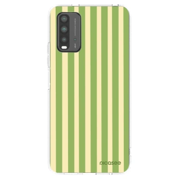 Picasee Xiaomi Redmi 9T Hülle - Transparentes Silikon - Lines Matcha
