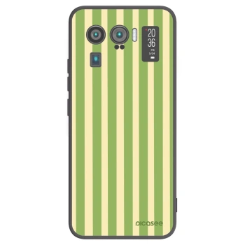 Picasee Xiaomi Mi 11 Ultra Hülle - Schwarzes Silikon - Lines Matcha