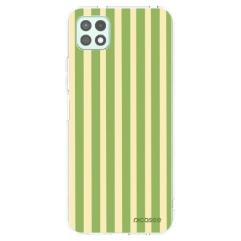 Picasee Samsung Galaxy A22 A226B 5G Hülle - Transparentes Silikon - Lines Matcha