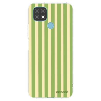 Picasee Realme C21 Hülle - Transparentes Silikon - Lines Matcha
