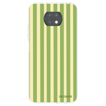 Picasee Xiaomi Redmi Note 9T Hülle - Transparentes Silikon - Lines Matcha