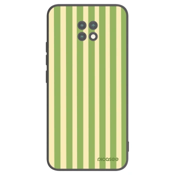 Picasee Xiaomi Redmi Note 9T Hülle - Schwarzes Silikon - Lines Matcha