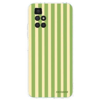 Picasee Xiaomi Redmi 10 Hülle - Transparentes Silikon - Lines Matcha