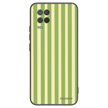 Picasee Realme 8 5G Hülle - Schwarzes Silikon - Lines Matcha