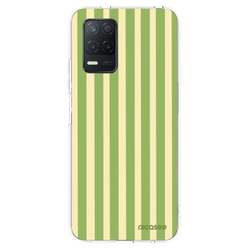 Picasee Realme 8 5G Hülle - Transparentes Silikon - Lines Matcha