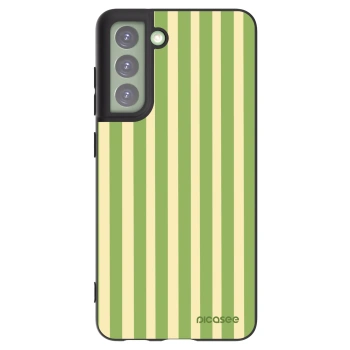 Picasee Samsung Galaxy S21 FE 5G Hülle - Schwarzes Silikon - Lines Matcha