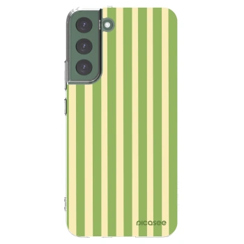 Picasee Samsung Galaxy S22+ 5G Hülle - Transparentes Silikon - Lines Matcha