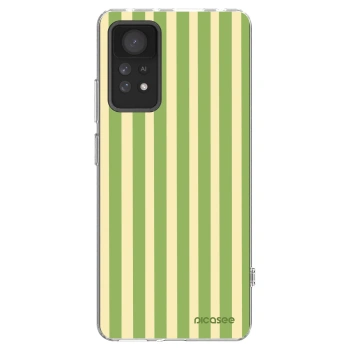 Picasee Xiaomi Redmi Note 11 Pro 5G Hülle - Transparentes Silikon - Lines Matcha