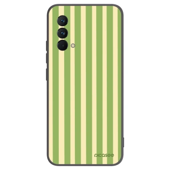 Picasee Realme GT Master Edition 5G Hülle - Schwarzes Silikon - Lines Matcha